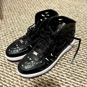Nike Air Force one laser cut high top